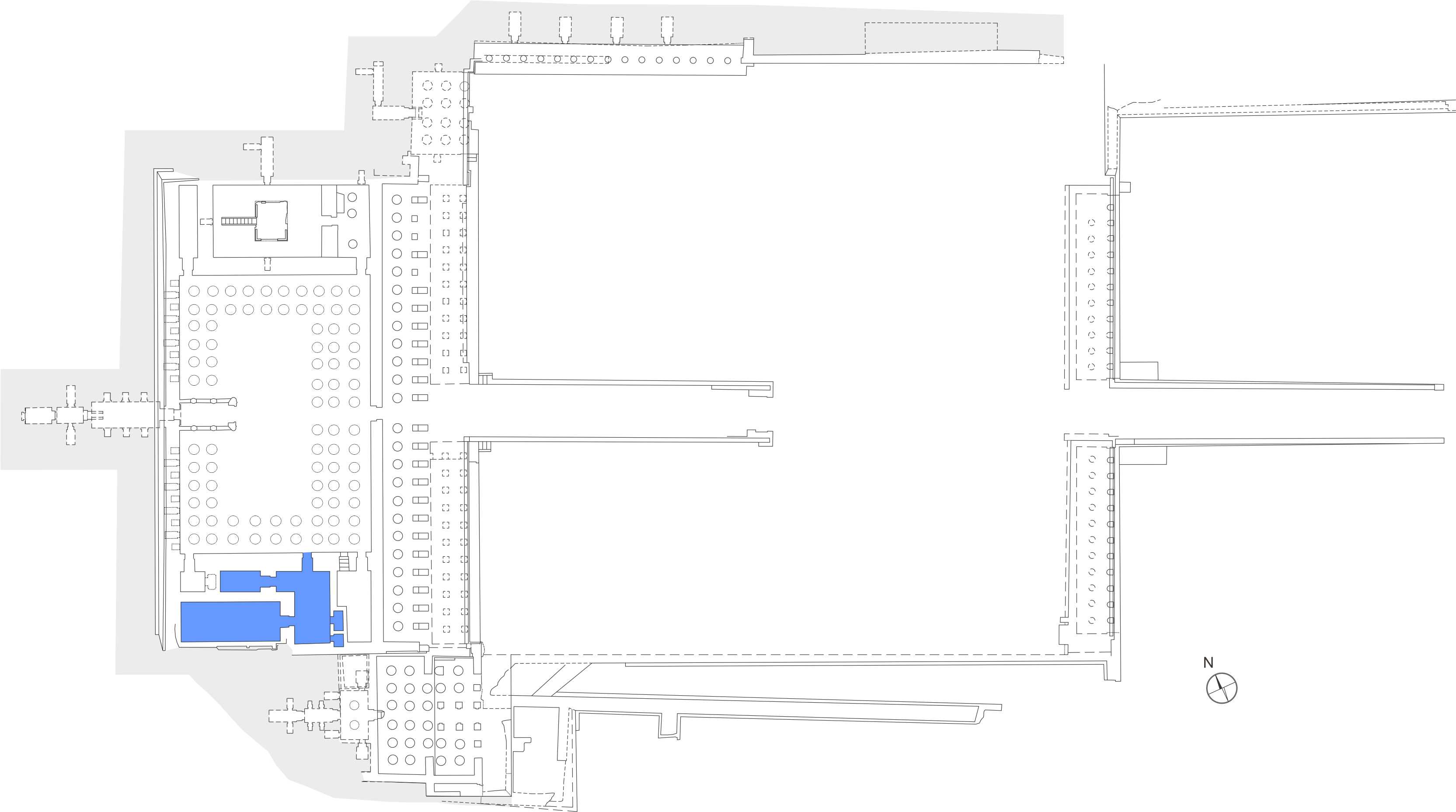 1. Lokalizacja Kompleksu Kultu Królewskiego w świątyni Hatszepsut Location of the Royal Cult Complex at the temple of Hatshepsut